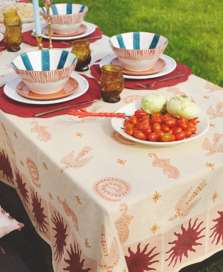 The Pink Wildlife Tablecloth