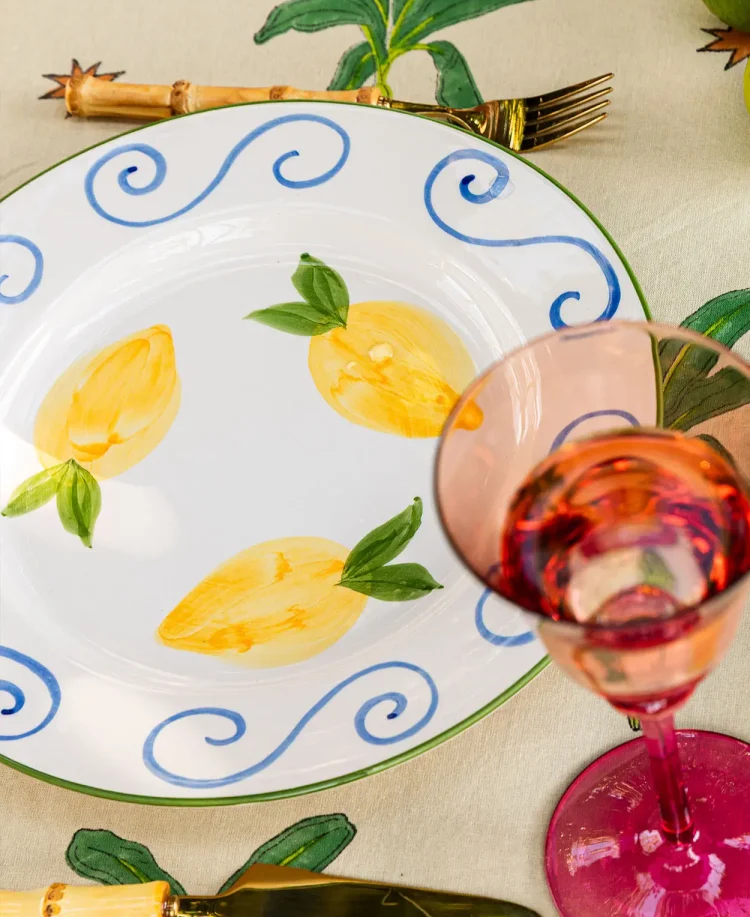 Lemon Swirl Dinner Plate