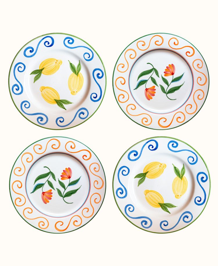 Swirl Dinner Plates set of 4