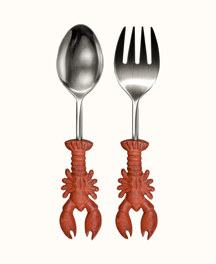 Red Lobster Salad Cutlery Set