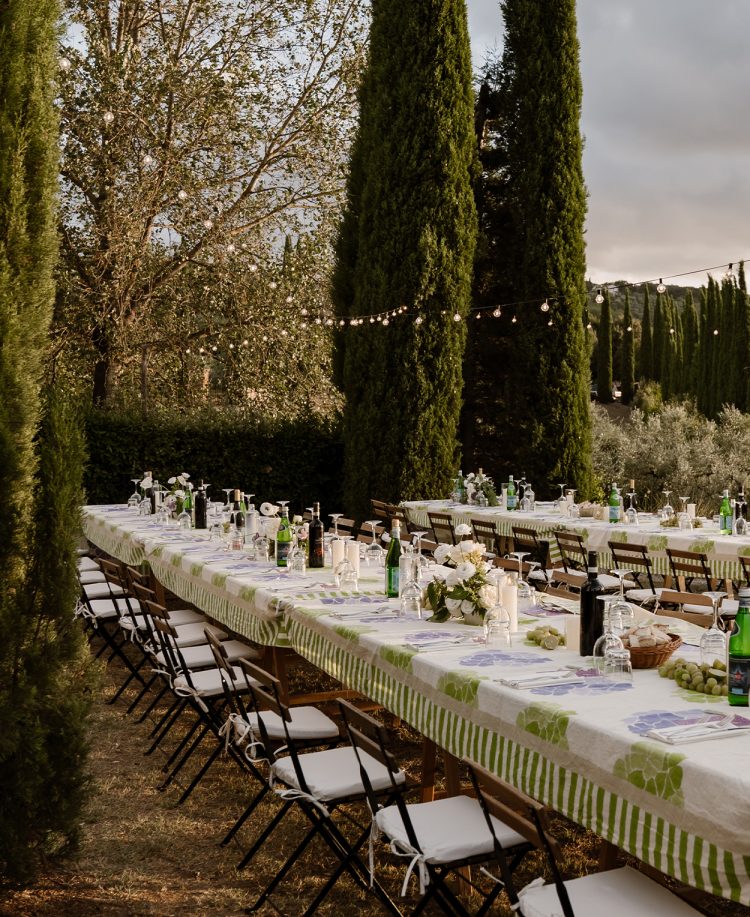 Green Lilac Bloom Tablecloth