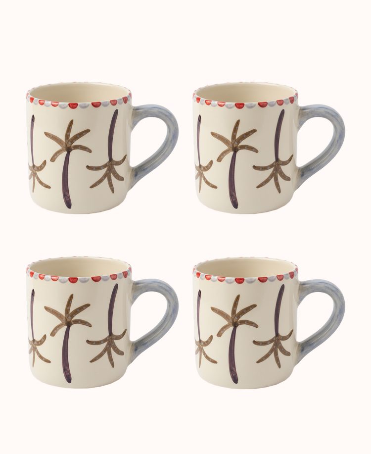The Palmtree Mug Set of 4